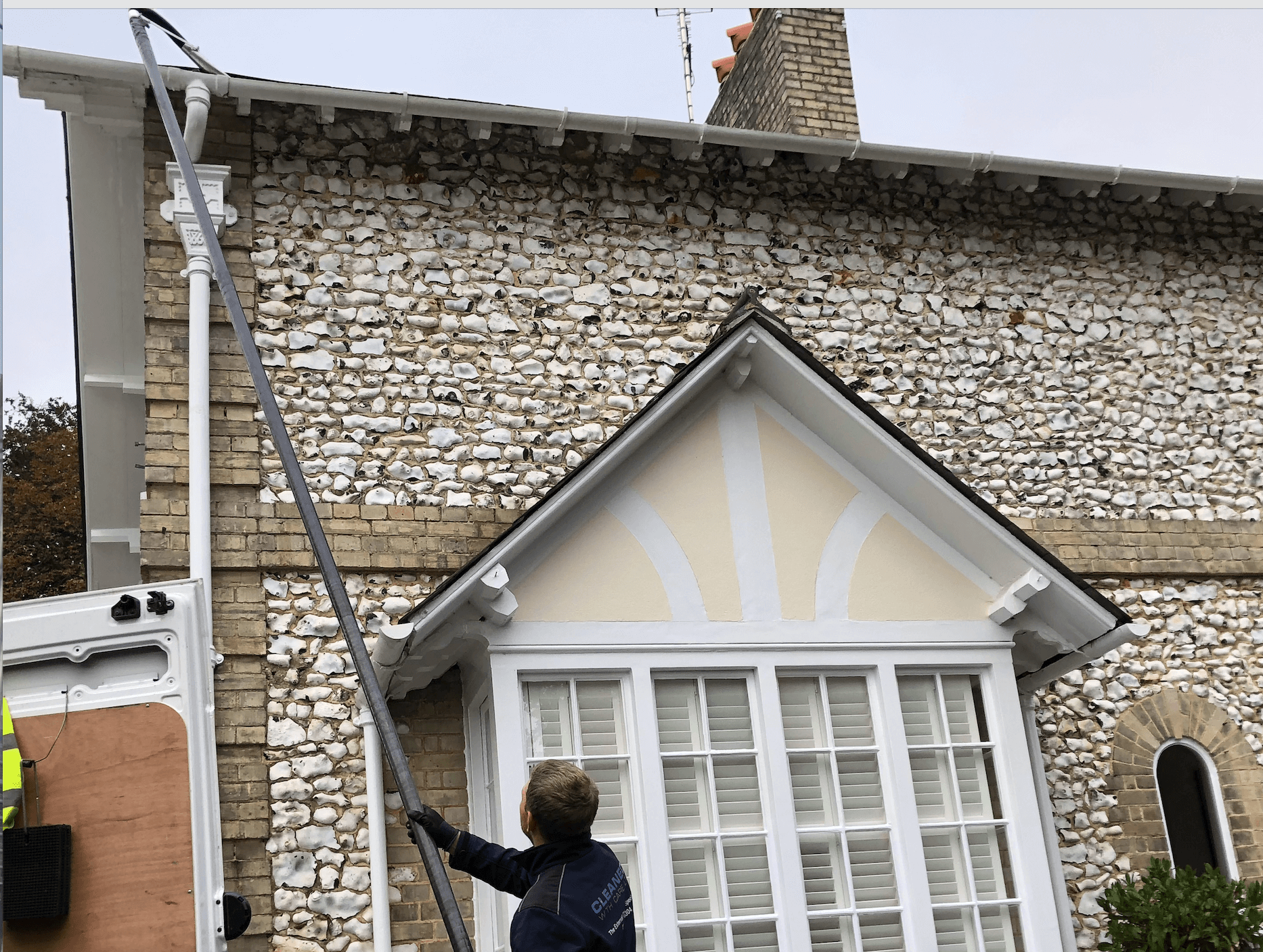 Professional gutter cleaning tools and equipment used by The Roof Moss Cleaners in Buntingford